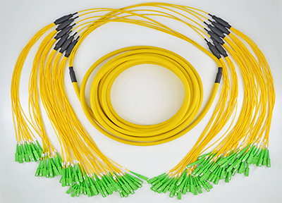 Cable FTTH LC SC APC fibra óptica maletero Cable 72 núcleos monomodo amarillo OFNP