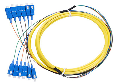 Mejor a granel Cables | SC-SC UPC fibra Fanout Patchcord SM 6F 12F curva Insentitive OFNR