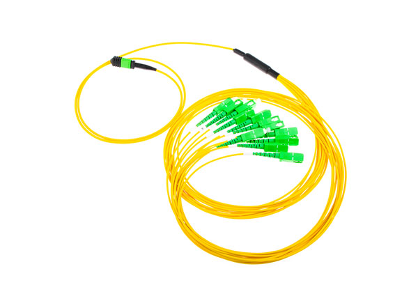 Cable de fibra MTP/MPO caliente | MPO a SC 12 fibras ópticas Cable de conexión SM flexión G657A1 40G/100GSFP SF