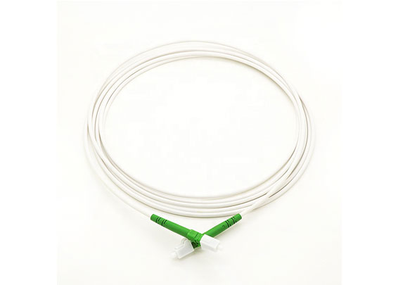 Saltador de fibra óptica LC/APC-LC/APC Cable de conexión LSZH color blanco con taza de polvo especial
