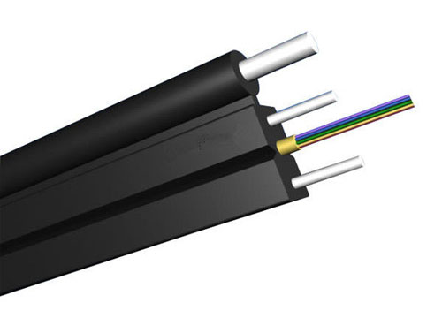 Cable de fibra óptica personalizado FTTH al aire libre GJYXFCH antena 8 12 24 núcleos SM G652D G657A1 G657A2 LSZH negro