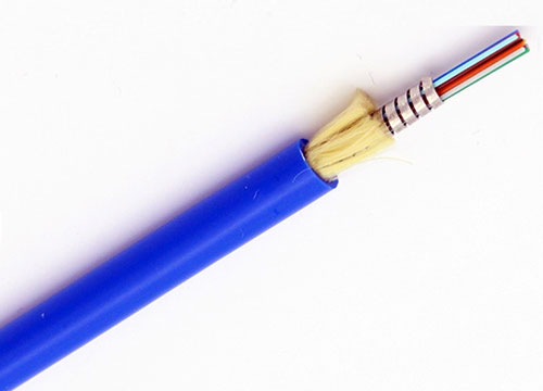 Cable de fibra óptica blindado de distribución GJSFJV 6-24 núcleos de 0,6mm 0,9mm de PVC con amortiguación hermética LSZH