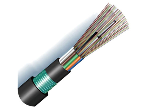 Cable de fibra enterrada | GYFTY53 Cable de fibra óptica no metálico miembro de fuerza doble chaqueta blindada