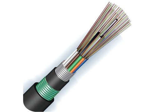 Cable de fibra óptica Burry directo | Cable de fibra GYTA53 24 núcleos SM tubo forrado de aluminio doble tubo Suelto