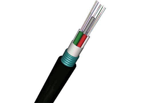 Conducto al aire libre Cable de fibra óptica monomodo GYTS G652D 72 núcleo tubo suelto cinta de acero PE funda
