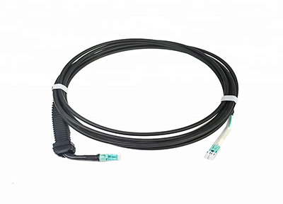 FTTA resistente al agua, cable de conexión de fibra óptica, cable de conexión dúplex LC con Bota Flexible SM MM