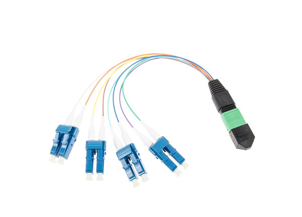 Cable de fibra de fábrica OEM MTP/MPO | 8 núcleos MTP a LC Cable de conexión de coleta dúplex SM MM