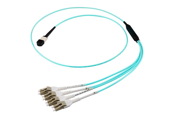 Cableado de alta capacidad MPO/MTP Cables | Mpo-lc Cable de conexión de fibra óptica 8 núcleos OM3 OM4