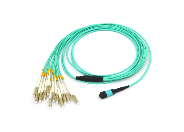 Cable de fibra MPO/MTP caliente | Mtp a 12 LC UPC OM3 OM4 fibra óptica coletas de Cable de conexión para 40Gb(QSFP)