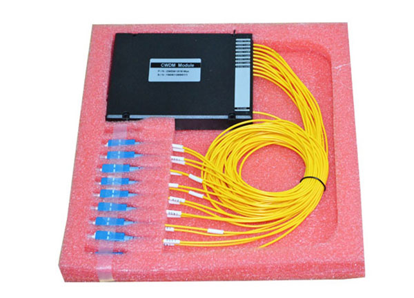 Caja ABS de 16 canales de fibra única CWDM 1270-1570nm con coletas LC de 2,0mm