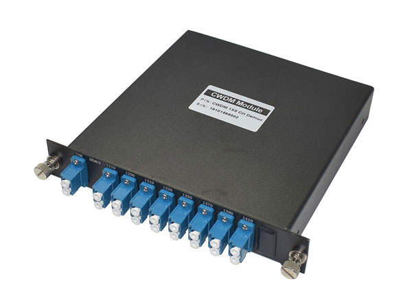 8CH de fibra única CWDM Demux Metal LGX caja 1270-1410nm multiplexor óptico