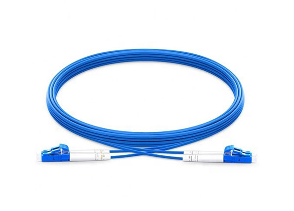 Cable de conexión de fibra óptica LC/UPC-LC/UPC Cables de puente de acero blindado dúplex 1m azul