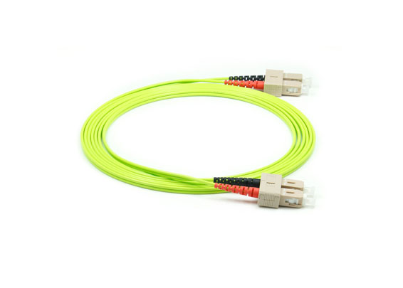 Puente de fibra óptica SC/UPC-SC/UPC dúplex Patchcord multimodo OM5 Color verde