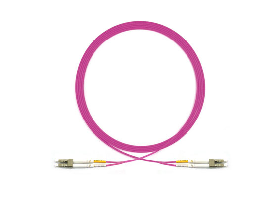 fiber optic patch cord lc upc lc upc duplex om4 50 125 100gb ofnp 1