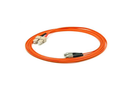 Cable de conexión de fibra óptica Premium SC a cable de puente dúplex FC OM2 3,0mm naranja LSZH