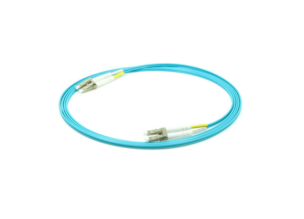 10G OM3 LC/UPC a LC/UPC Cable de conexión de fibra óptica 50/125um multimodo 2,0mm Aqua