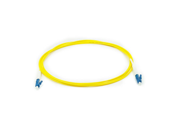 Patchcord óptico de fibra insensible OS2 LC/upc-lc/UPC G657A 2,0mm amarillo