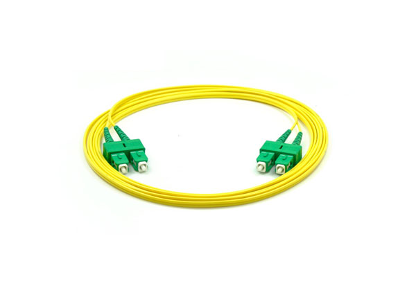 Puente de fibra óptica SC/APC-SC/APC Cables de puente dúplex 9/125um OS2 G657A2 2,0mm