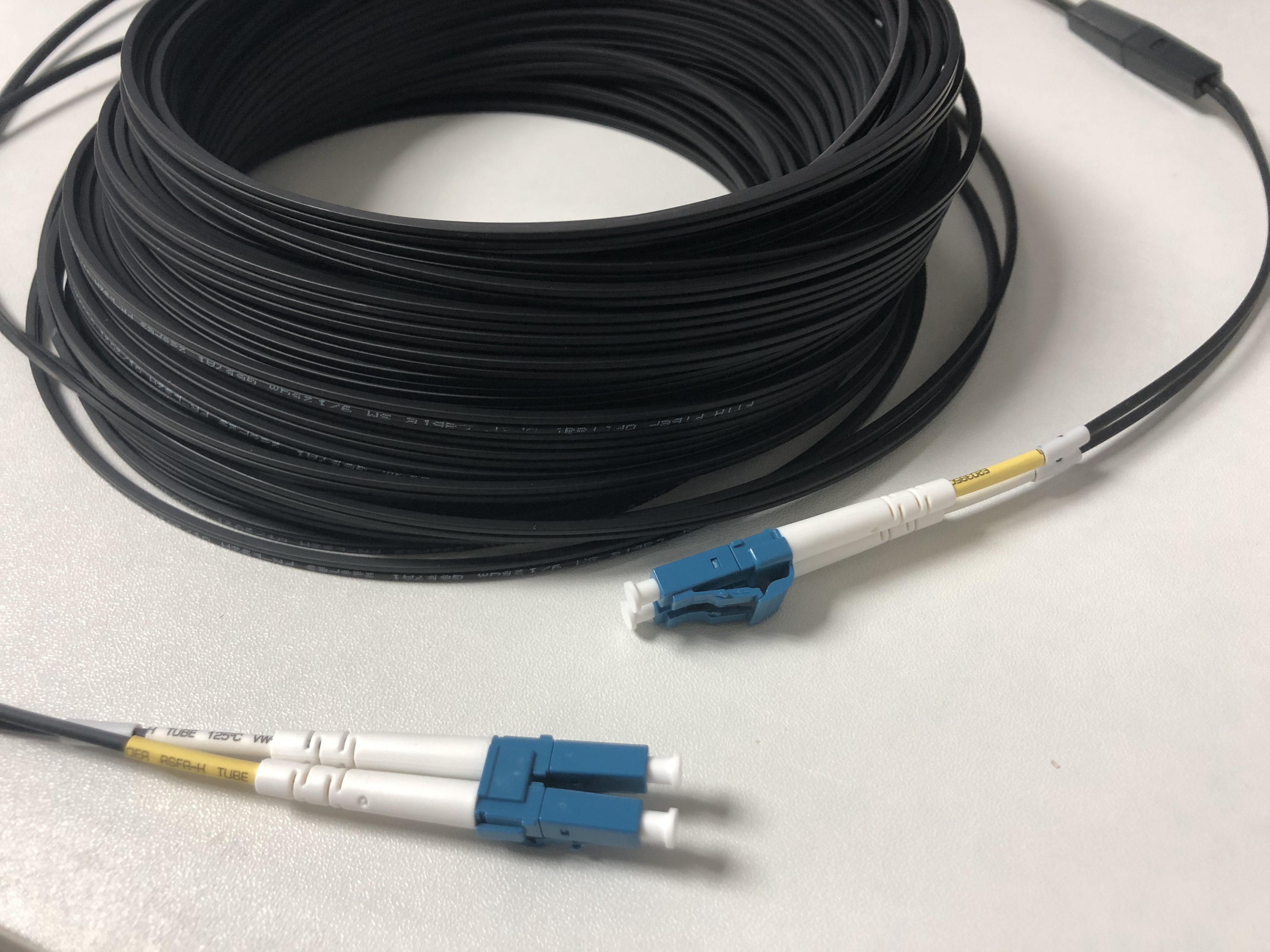 Cable de conexión de fibra óptica preterminado, Cable de conexión dúplex LC/UPC-LC/UPC LSZH 5m negro