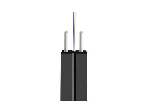 Cable de fibra óptica de interior FTTH 1 2 4 fibras GJXH SM G652D G657A1 G657A2 LSZH Blanco/negro