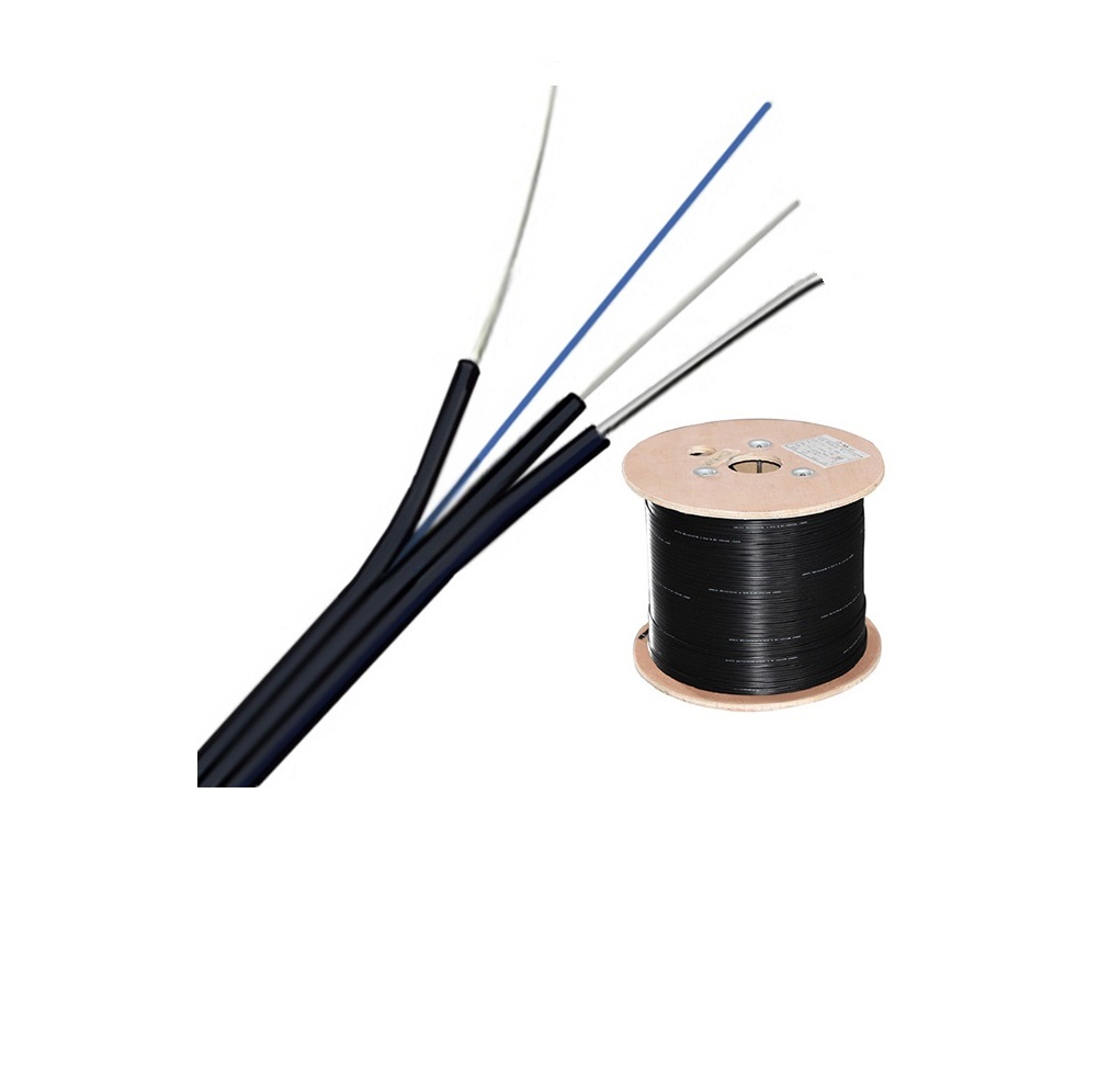 Cable de fibra óptica de mariposa FTTH GJXFH de exterior autoportante SM G652D G657 fibra LSZH 1KM