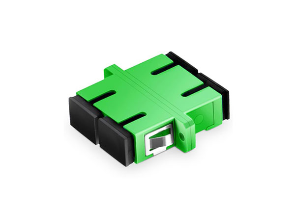 Brida SC/APC fibra óptica adaptador dúplex Color verde 0.2dB