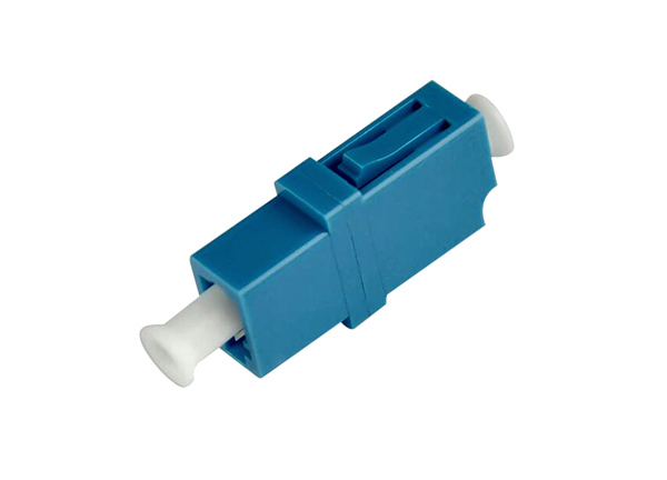 LC/UPC-LC/UPC fibra óptica adaptador de acoplamiento manga Simplex modo único azul