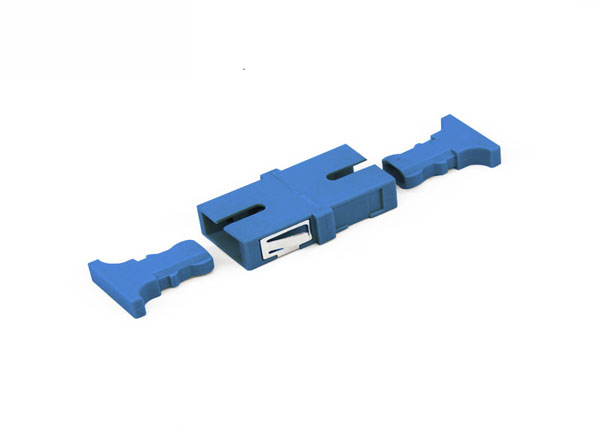 Adaptador de Cable de fibra sc-sc de modo único azul Simplex sin brida