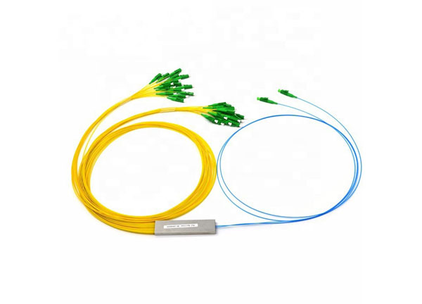 Equipo de fibra óptica 1260 a 1650nm PLC divisor 2x32 vías LC conector