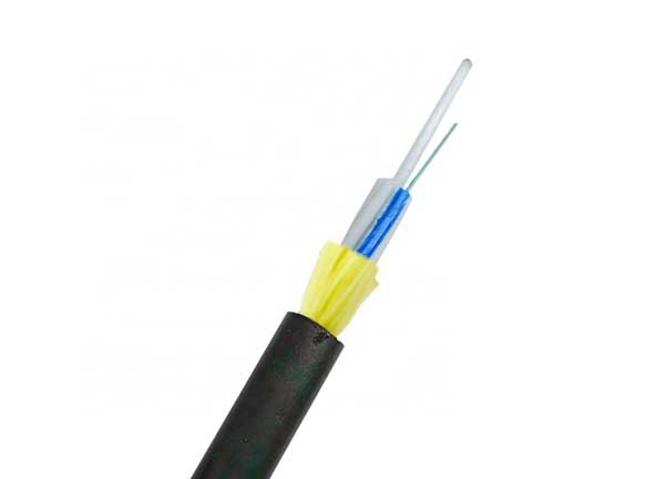 Cable de fibra óptica ADSS autoportante de dieléctrico al aire libre G652D SM 96 núcleos 200m Span chaqueta única PE