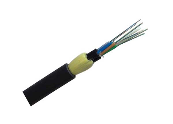 Cable de fibra óptica personalizado de 24 fibras de modo único sin metal trenzado tubo suelto de doble envergadura