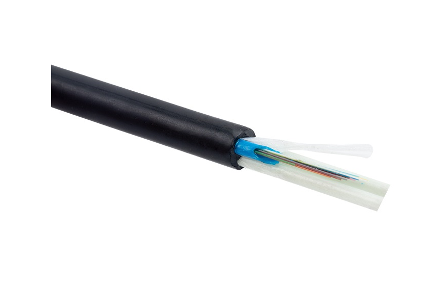 Cable de fibra óptica para exteriores dieléctrico, superventas, ASU Mini ADSS, 120M, Span, 12 núcleos, 24 núcleos, PE