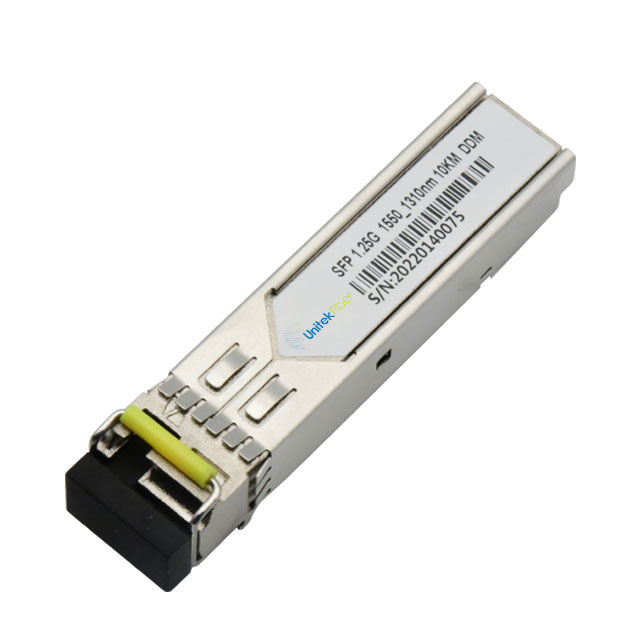 Transceptor SFP para BIDI 10KM TX1550 | RX1310nm Compatible Cisco SMF 1,25G DDM LC