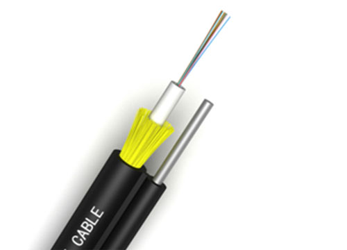 Cables de fibra aérea autoportantes | GYXTC8Y Cable de fibra óptica 2 núcleos G652D figura 8 Centro tubo suelto PE chaqueta