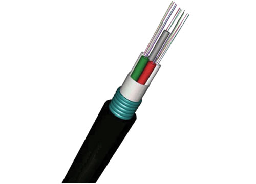Fibra aérea caliente | GYTS Cable de fibra óptica 48 núcleos G652D monomodo trenzado tubo suelto chaqueta PE