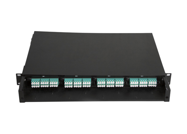 12 puertos a 144 puertos de fibra óptica montaje en Rack MPO MTP Panel de conexión para la red FTTH