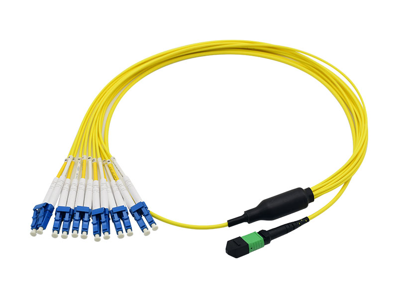 Cable de conexión de fibra óptica MPO-12F LC UPC Cables de conexión de modo único 0,5/1/3M dúplex LSZH