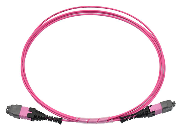 Plan de Mediano Plazo®Cable de conexión de fibra PRO 12 núcleos OM4 50/125um Rosa 2,0mm 3,0mm 40G 100G cableado del centro de datos